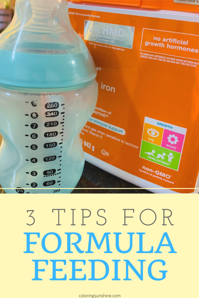 Tips for Formula Feeding