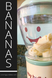 homemade baby food bananas