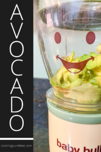 homemade baby food avocado