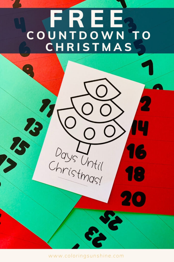 Printable Countdown To Christmas Chain