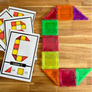 magnet tile puzzle cards