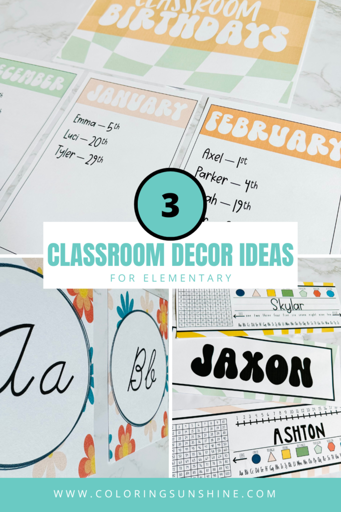 classroom decor themes