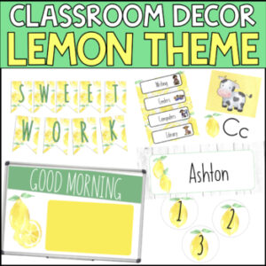Lemon Theme Classroom Decor