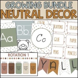 Neutral Classroom Decor Elementary